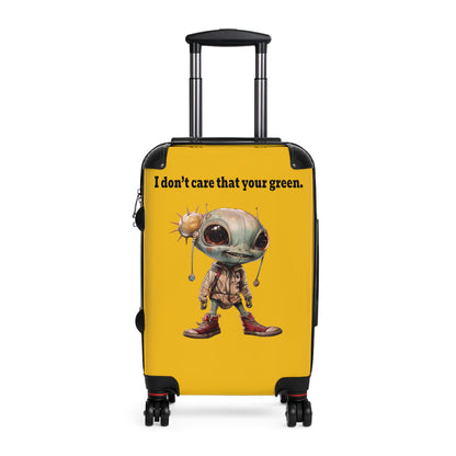 I don't care that your green - Suitcase (yellow)