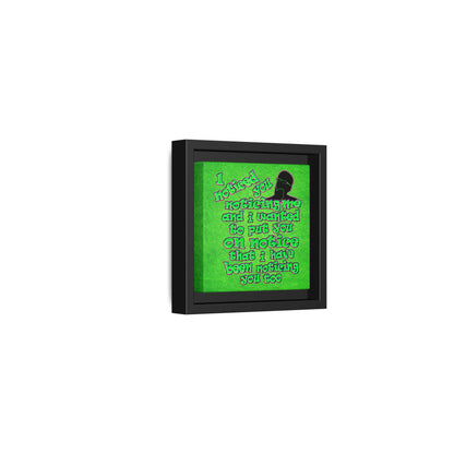 noticed you noticing - framed canvas art (green turf)