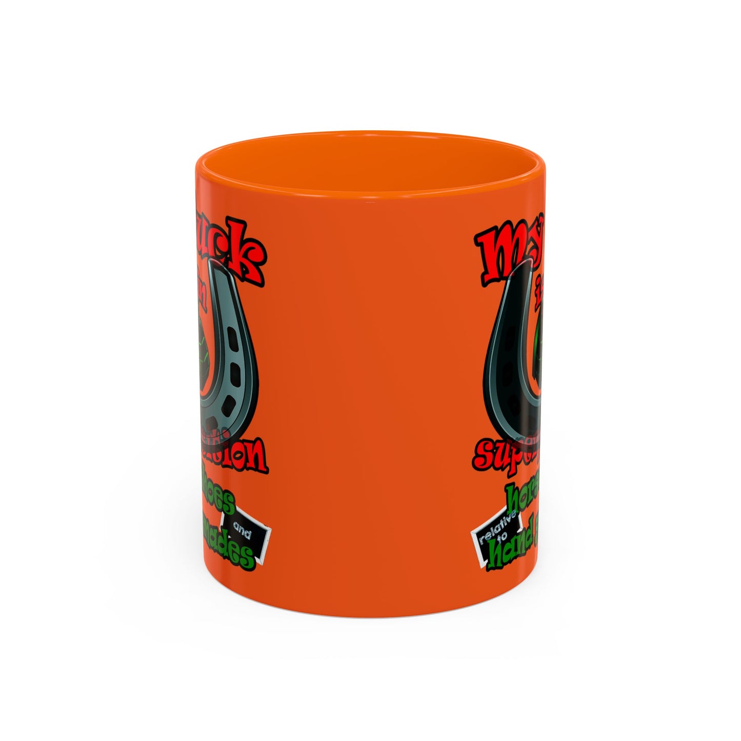 my luck - Accent Mug (orange)