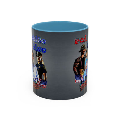 rw&b lives matter - Accent Mug (grey-light grey)