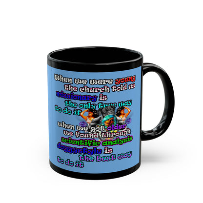 doggystyle - Black Mug (light blue)