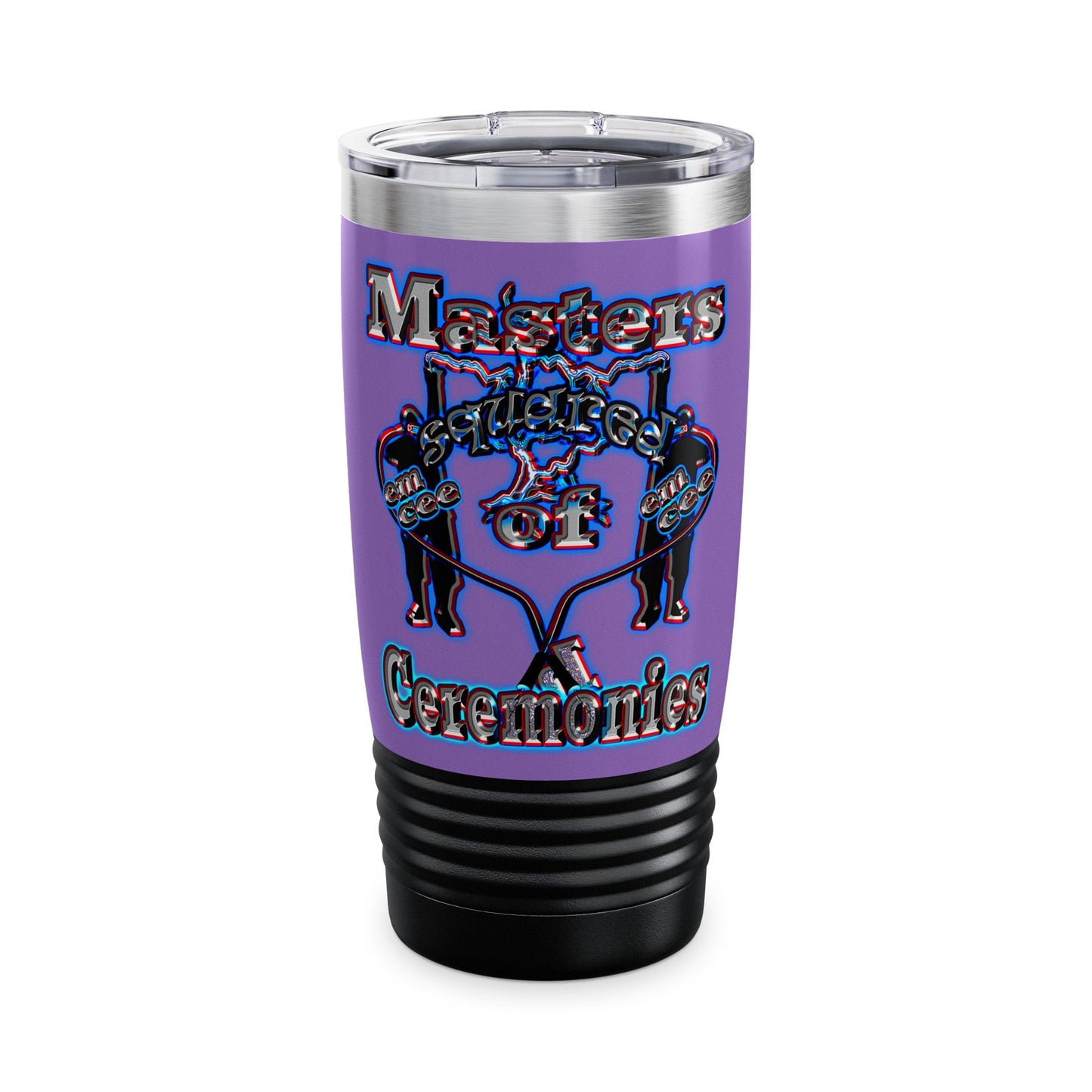 em cee squared - Ringneck Tumbler, 20oz (light purple)