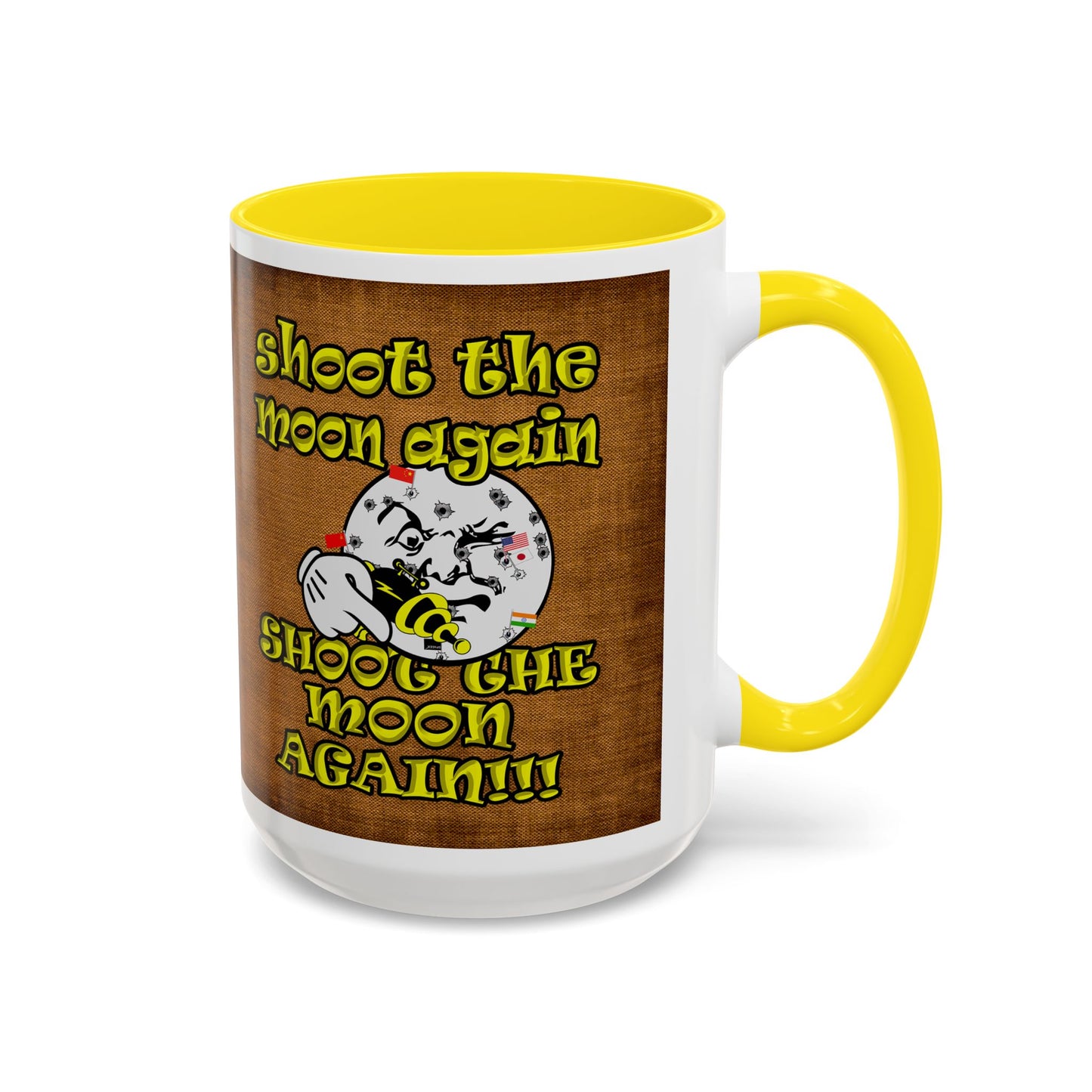 shoot the moon again - Accent Mug (brown papyrus)
