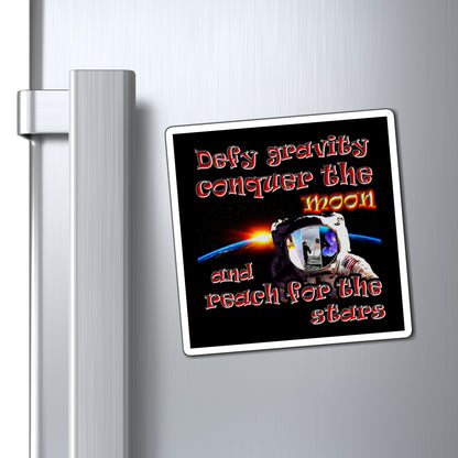 defy conquer reach - Magnets - (black)