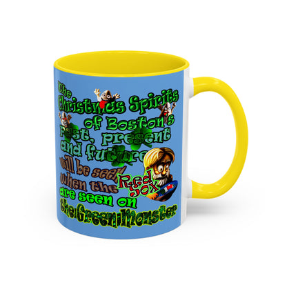christmas spirits of boston - Accent Mug (light blue)