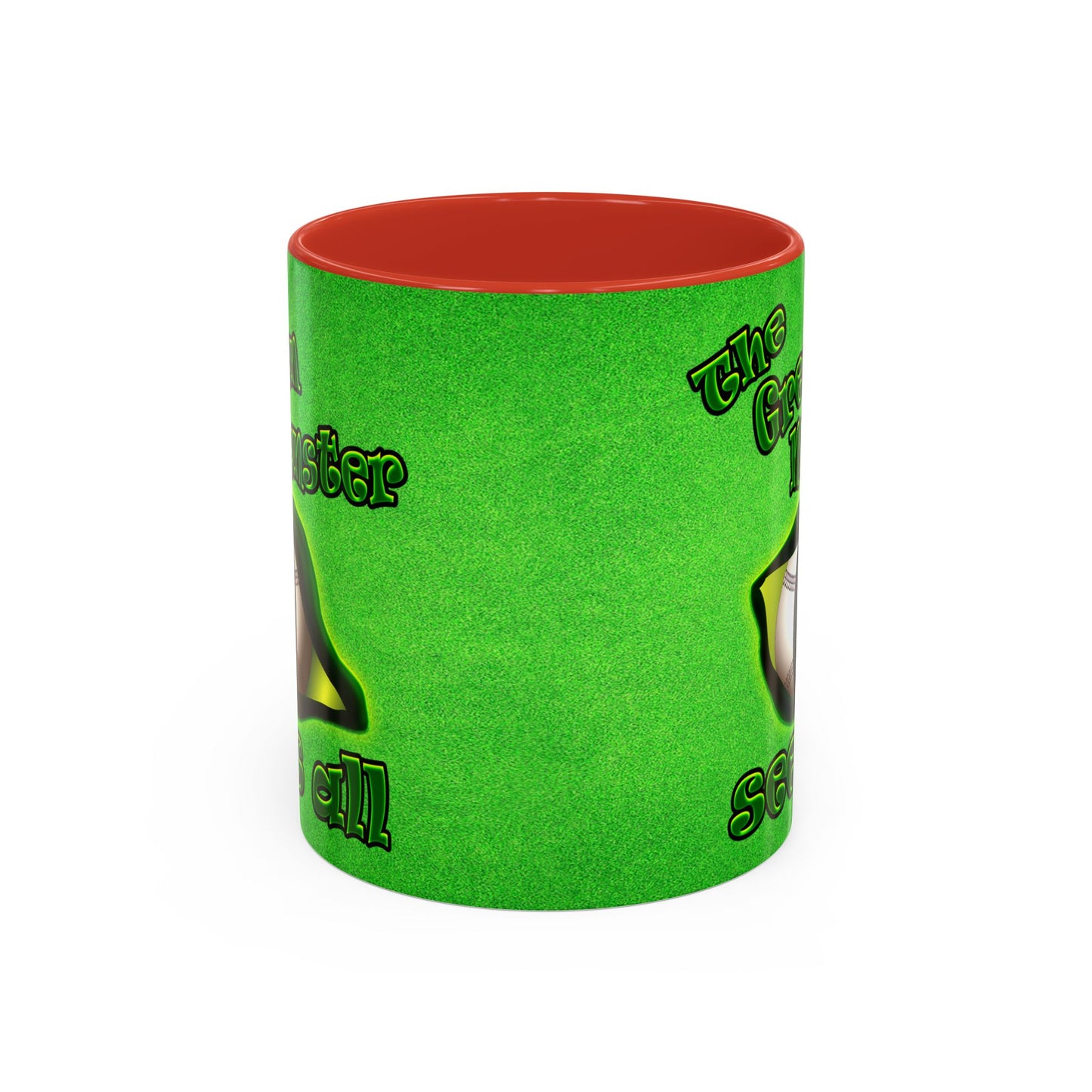 green monster - Accent Mug (green turf)