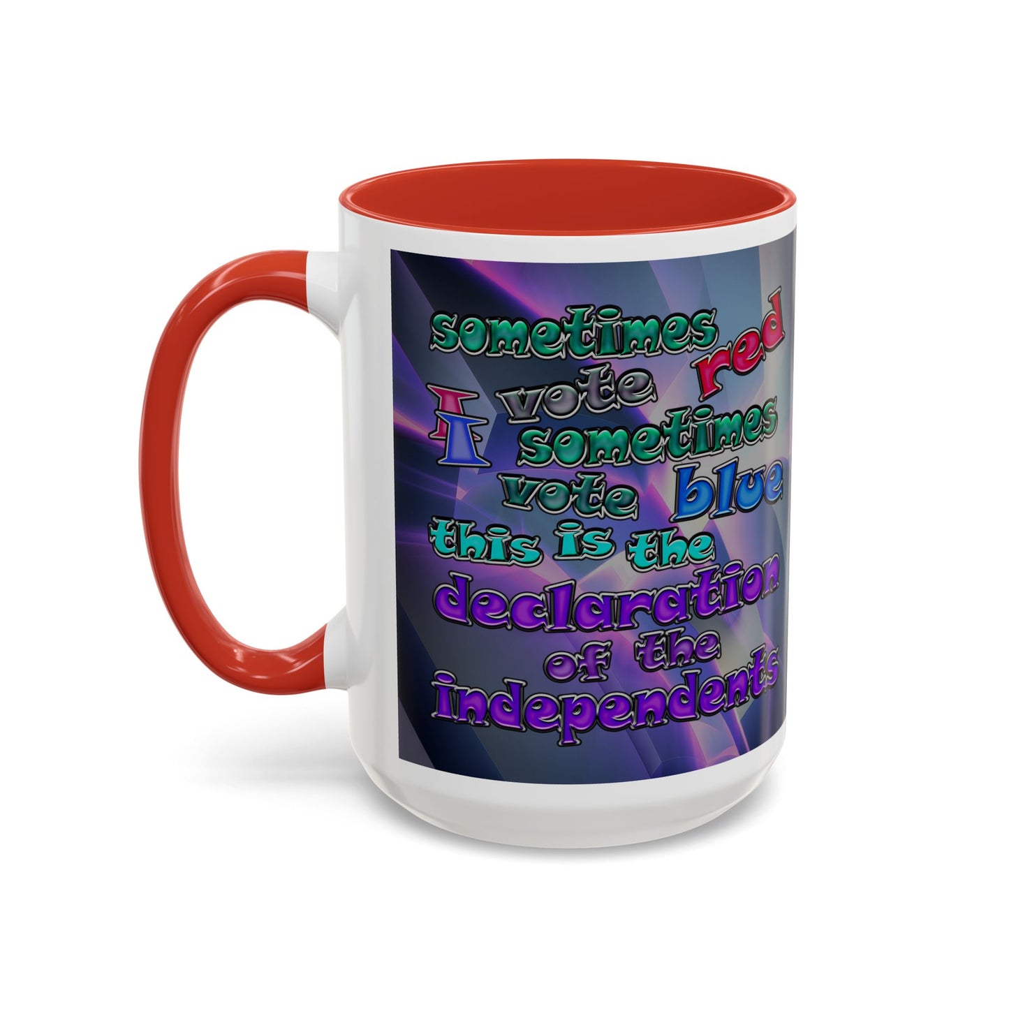 declaration of the independents - Accent Mug (grey-pink wave)
