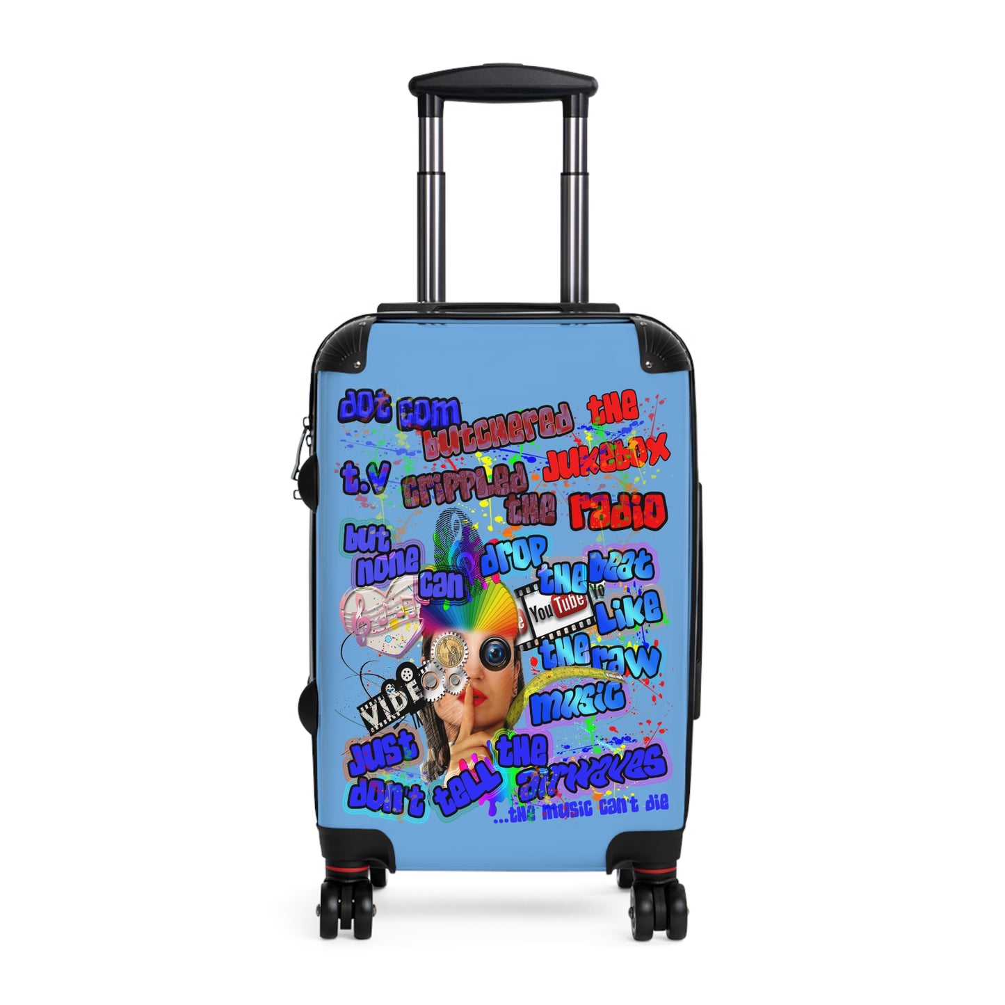drop the beat - Suitcase (light blue)