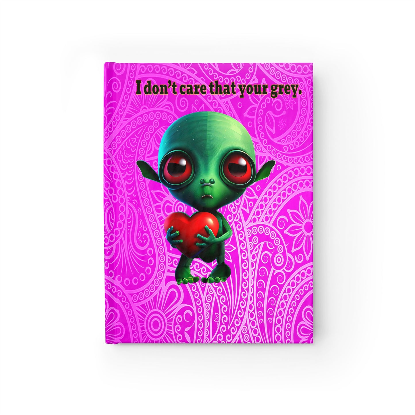 I don't care that your grey - journal-blank (pink swirl)