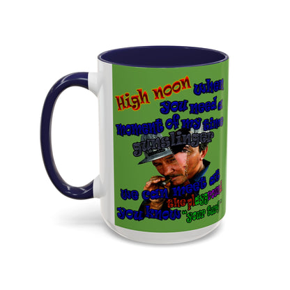 high noon - Accent Mug (green)