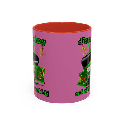 disc jockey - Accent Mug (light pink)
