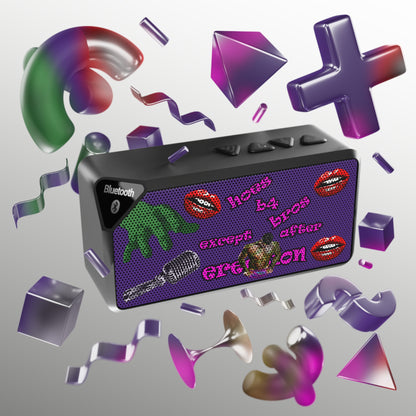 hoes b4 bros - Jabba Bluetooth Speaker (purple)