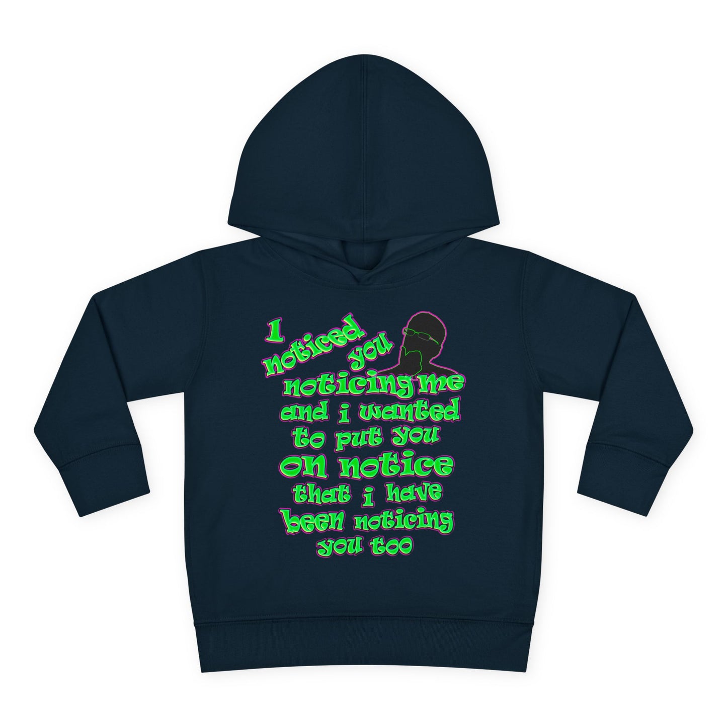 noticed you noticing - Toddler Pullover Fleece Hoodie
