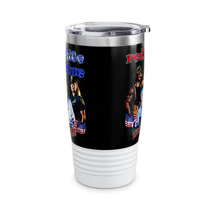 rw&b lives matter - Ringneck Tumbler, 20oz (black)