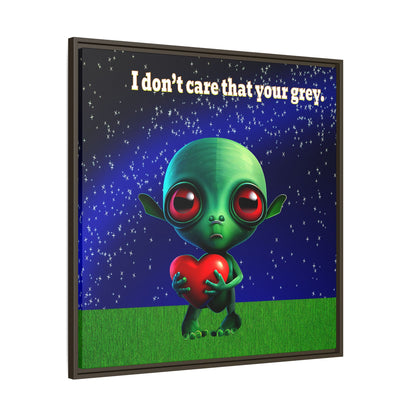 I don't care that your grey - framed canvas art ('snoops' background)