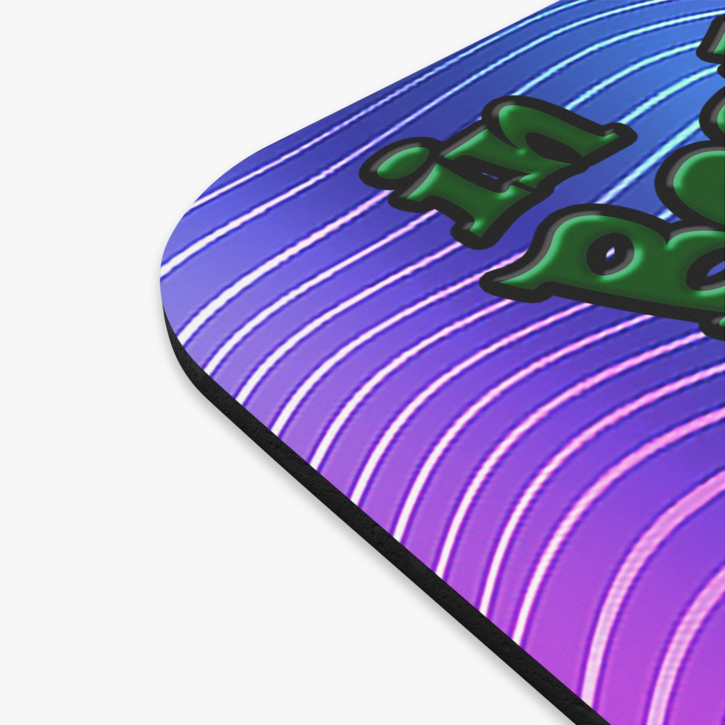 celtics logo - Mouse Pad (Rectangle) (purple wave)
