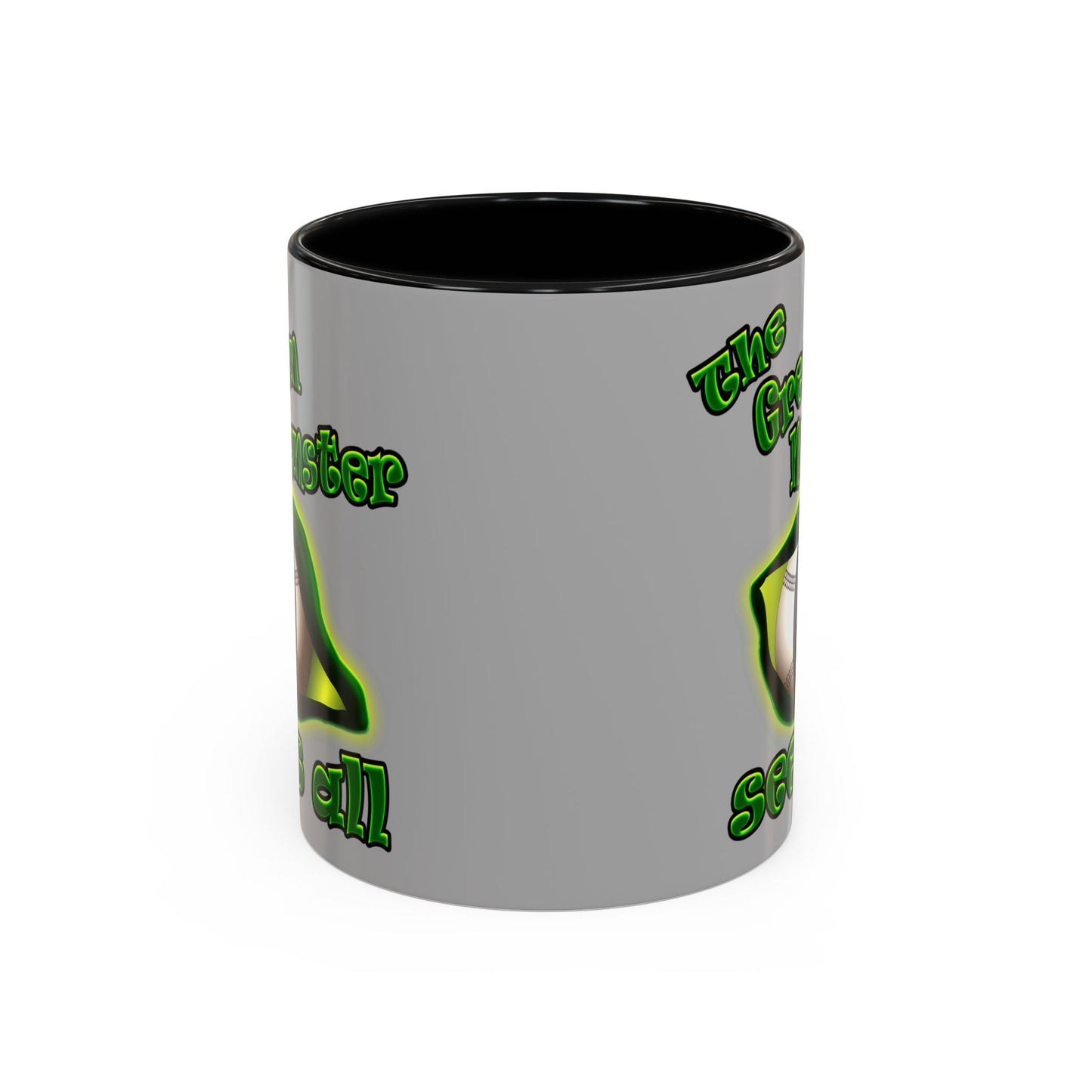 green monster - Accent Mug (light grey)