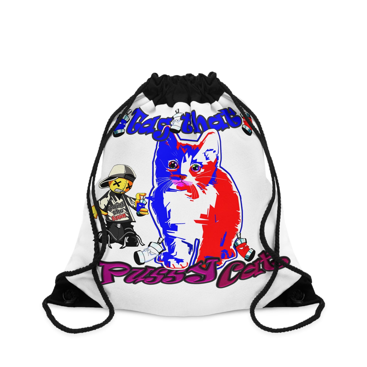 tag that - Drawstring Bag (white)