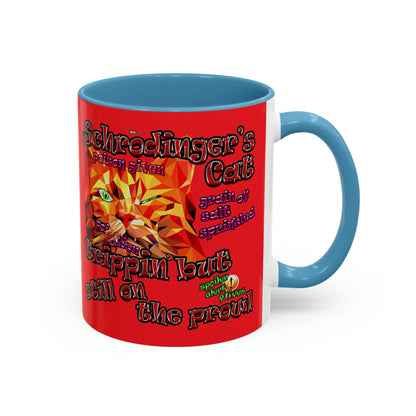 schrodinger's cat - Accent Mug (red)