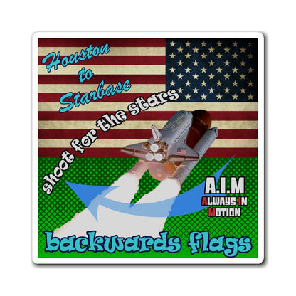 shoot for the stars - Magnets - (logo green)