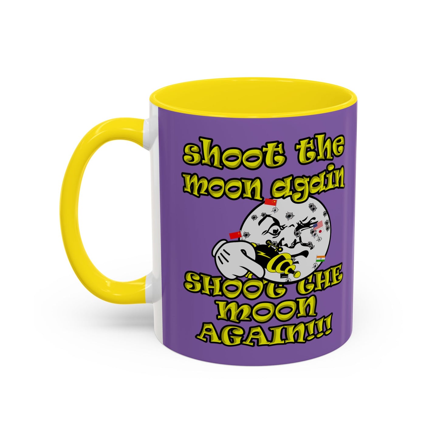 shoot the moon again - Accent Mug (light purple)