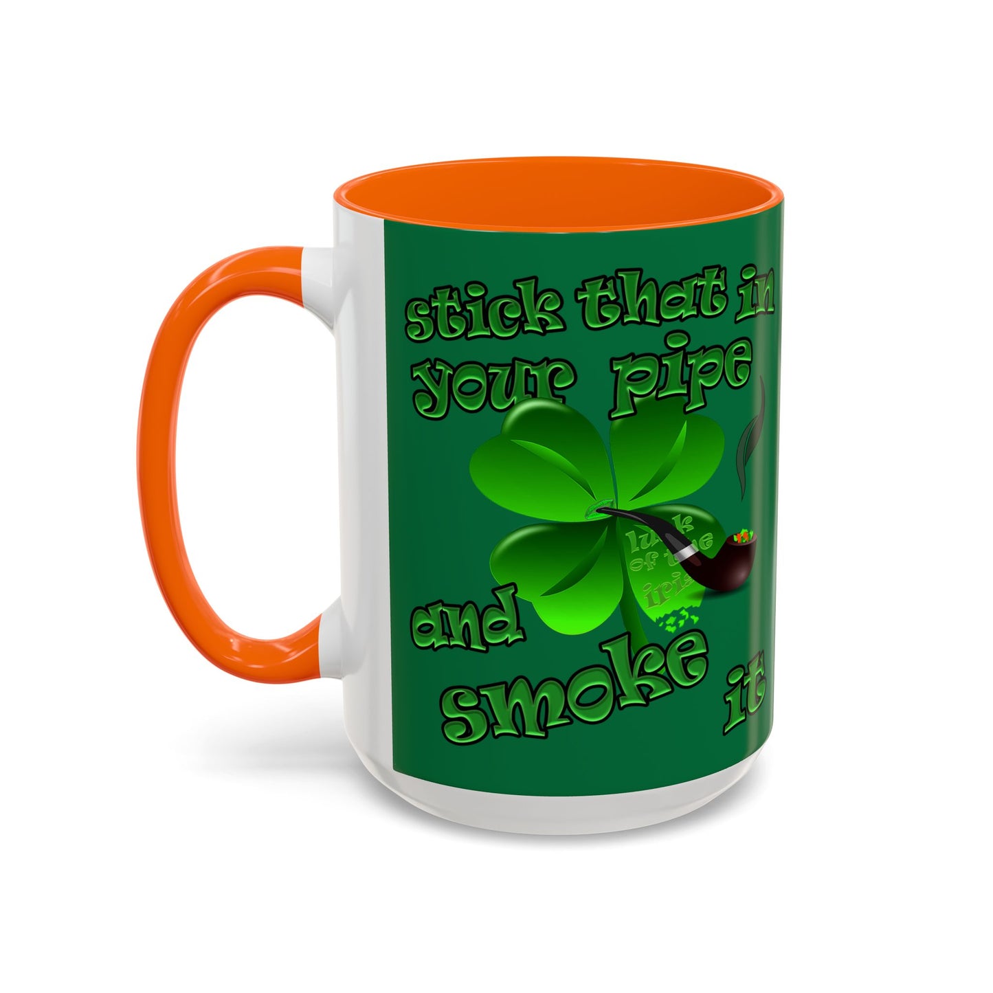 celtics logo - Accent Mug (dark green)