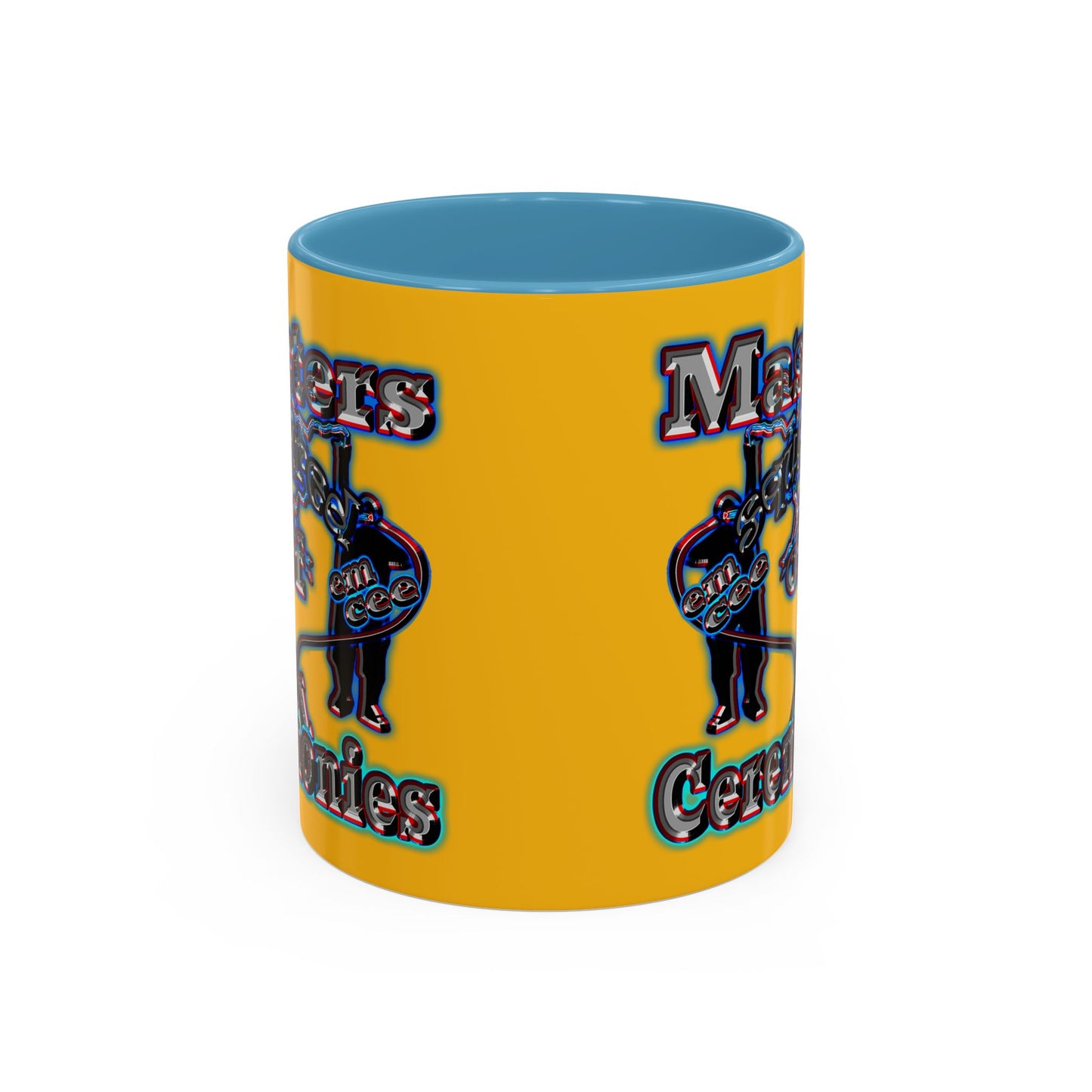 em cee squared - Accent Mug (yellow)