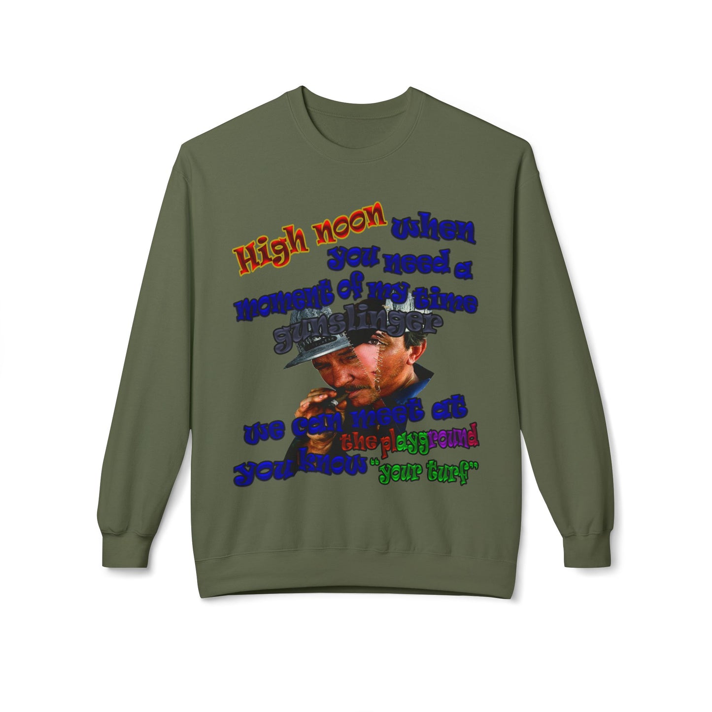 high noon - Unisex Midweight Softstyle Fleece Crewneck Sweatshirt