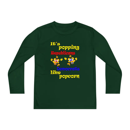 popping like popcorn - Youth Long Sleeve Competitor Tee