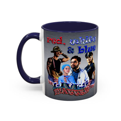 rw&b lives matter - Accent Mug (brushed nickel)