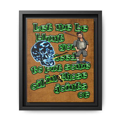 og - framed canvas art (brown papyrus)