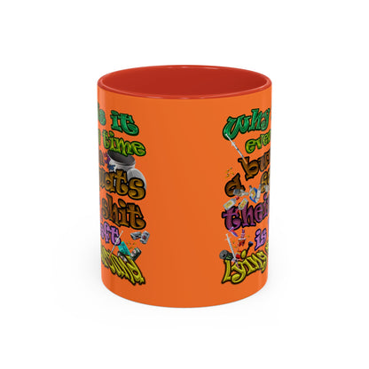 the bum's shit - Accent Mug (crusta)