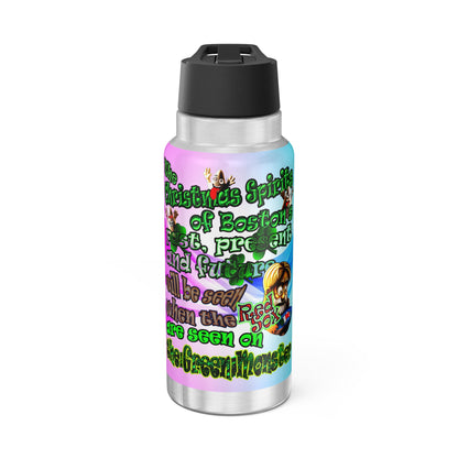 christmas spirits of boston - Gator Tumbler, 32oz  (light blue-pink wave)