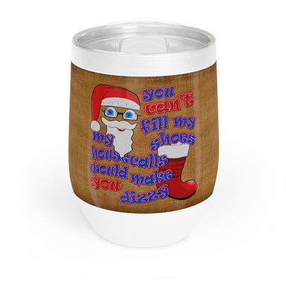 santa's shoes - Chill Wine Tumbler (brown papyrus)