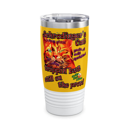 schrodinger's cat - Ringneck Tumbler, 20oz (yellow)