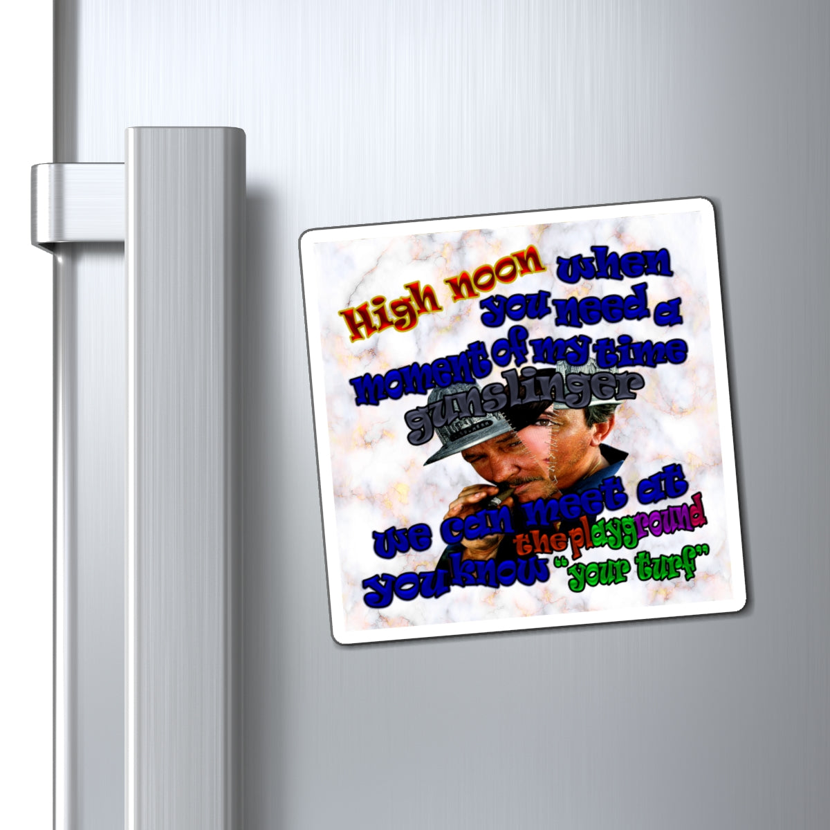 high noon - Magnets - (white marble)