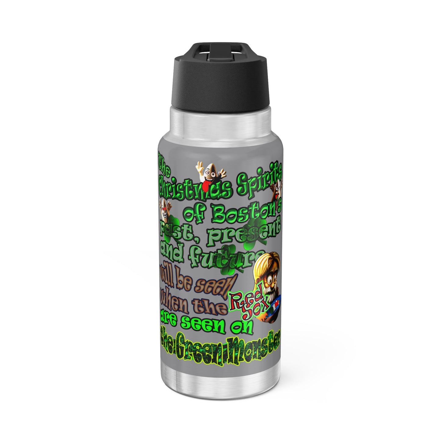christmas spirits of boston - Gator Tumbler, 32oz (grey)