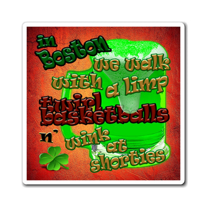 celtics logo - Magnets - (burnt orange)