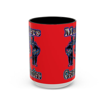 em cee squared - Accent Mug (red)