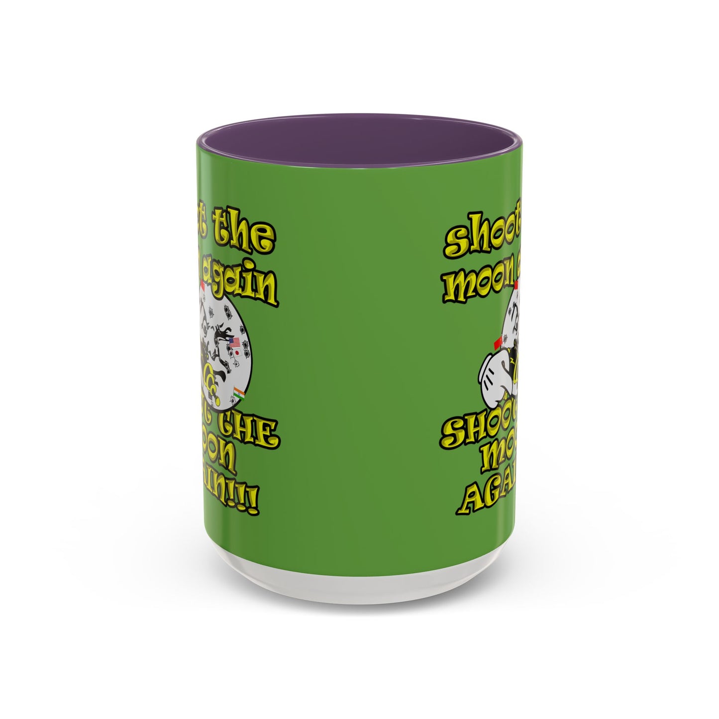 shoot the moon again - Accent Mug (green)