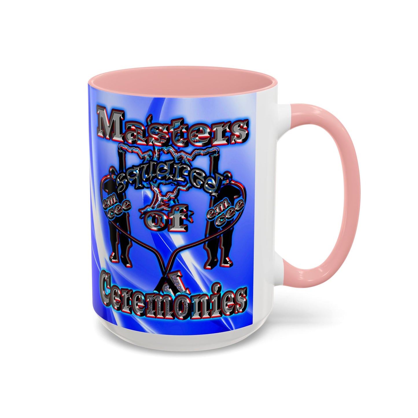 em cee squared - Accent Mug (blue-white wave)