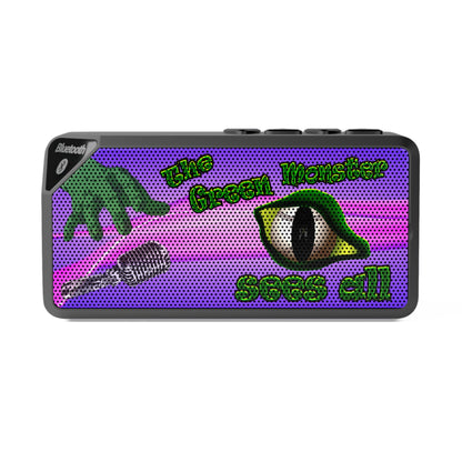 green monster - Jabba Bluetooth Speaker (purple-pink wave)