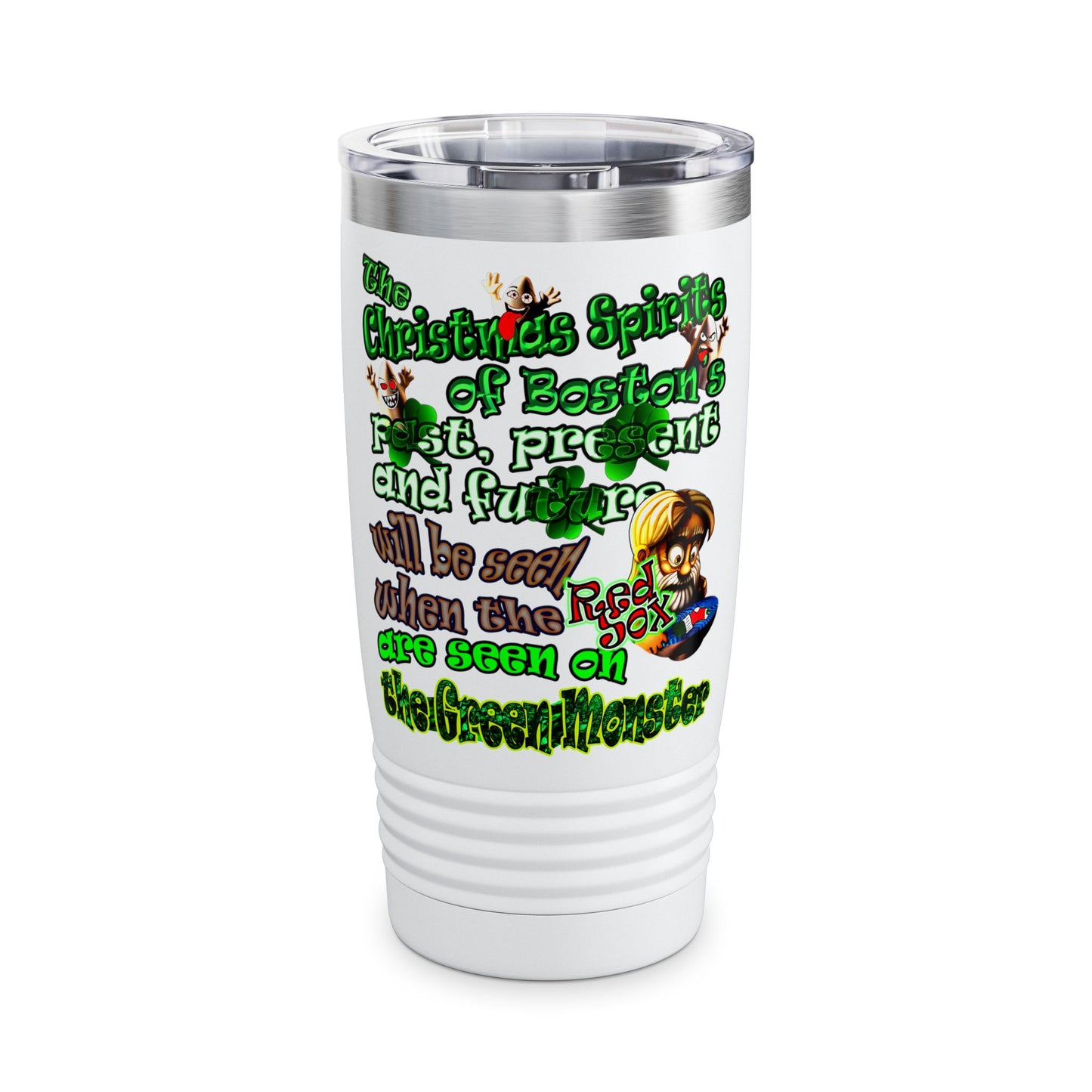 christmas spirits of boston - Ringneck Tumbler, 20oz