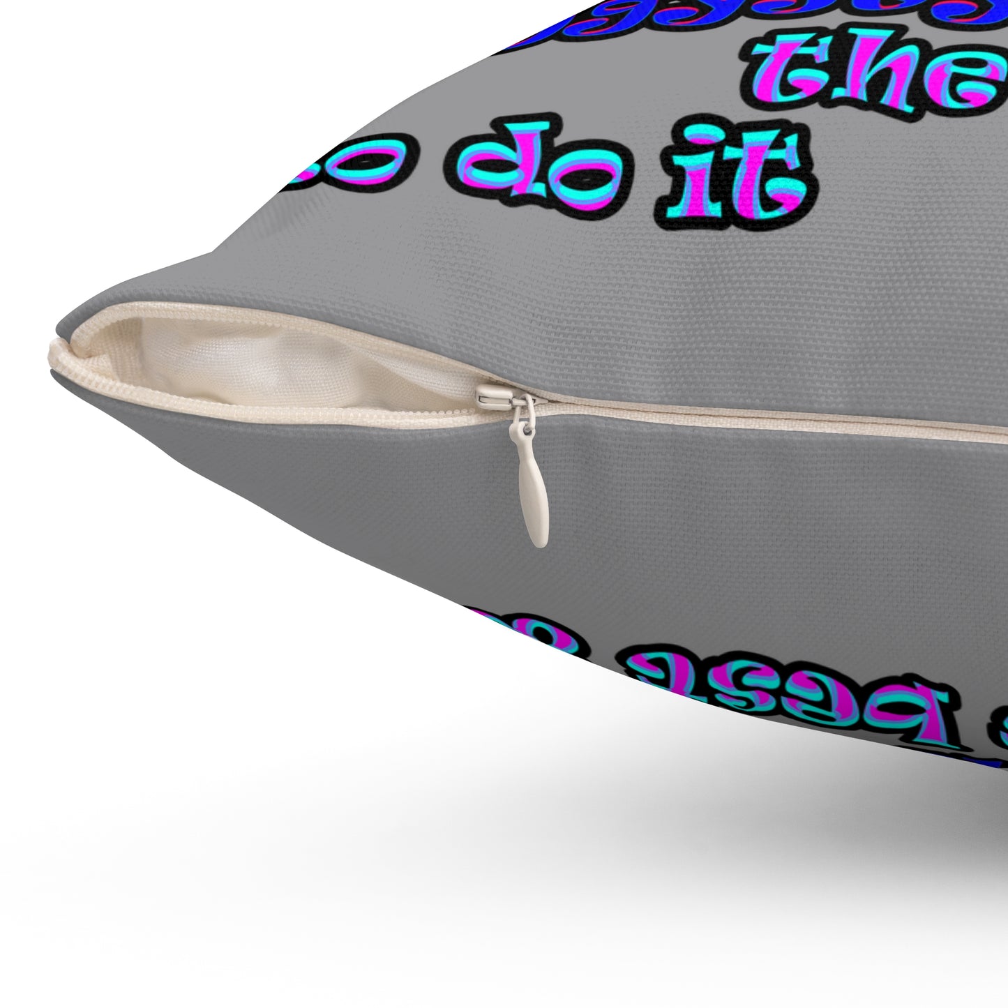 doggystyle - Spun Polyester Square Pillow - (grey)