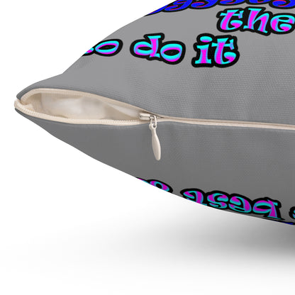 doggystyle - Spun Polyester Square Pillow - (grey)