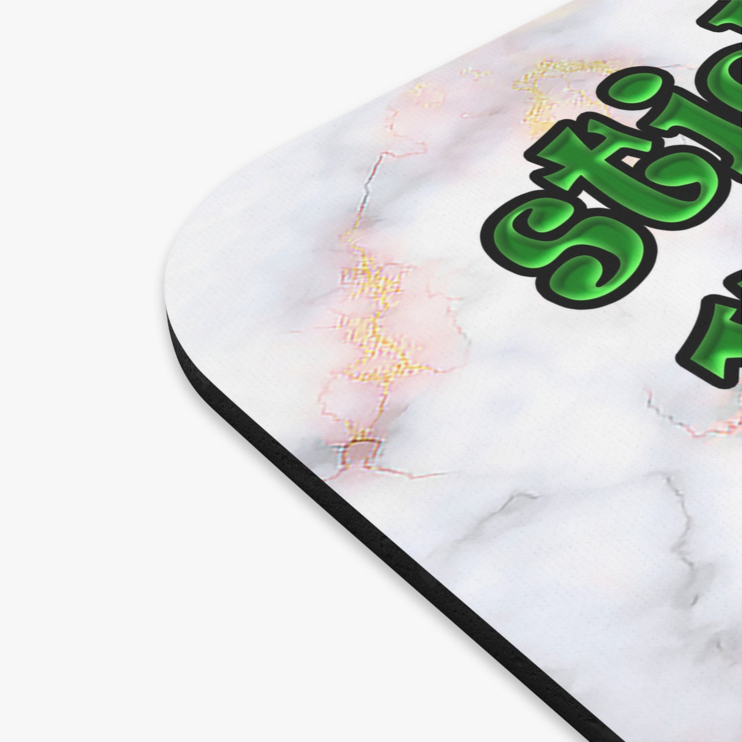stick that in your pipe and smoke it - Mouse Pad (Rectangle) (white marble)