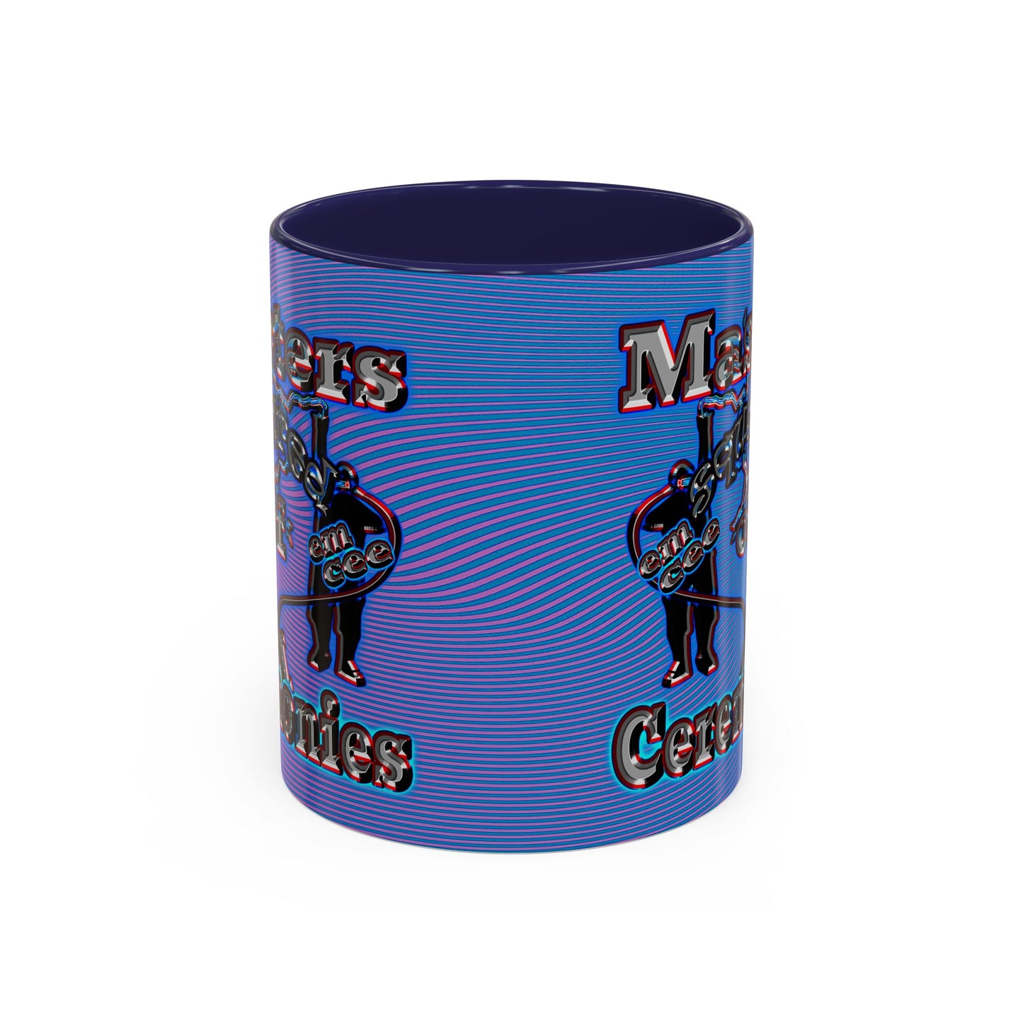 em cee squared - Accent Mug (light blue-purple wave)