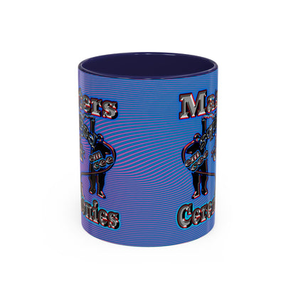 em cee squared - Accent Mug (light blue-purple wave)
