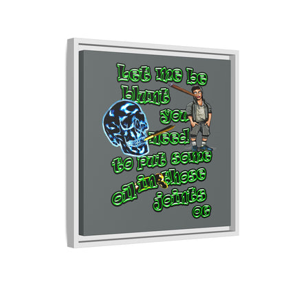 og - framed canvas art (dark grey)