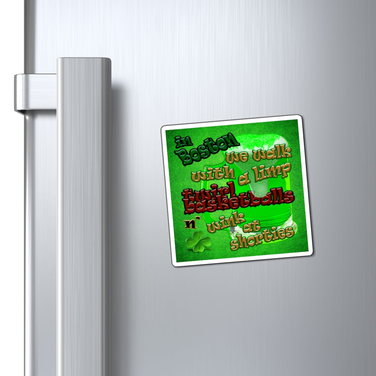 celtics logo - Magnets - (green turf)